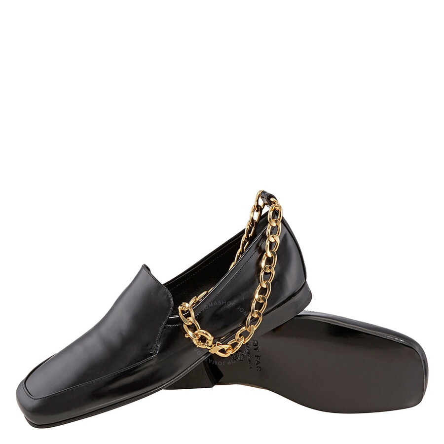 By Far Ladies Nick Chain-anklet Leather Loafers - 2