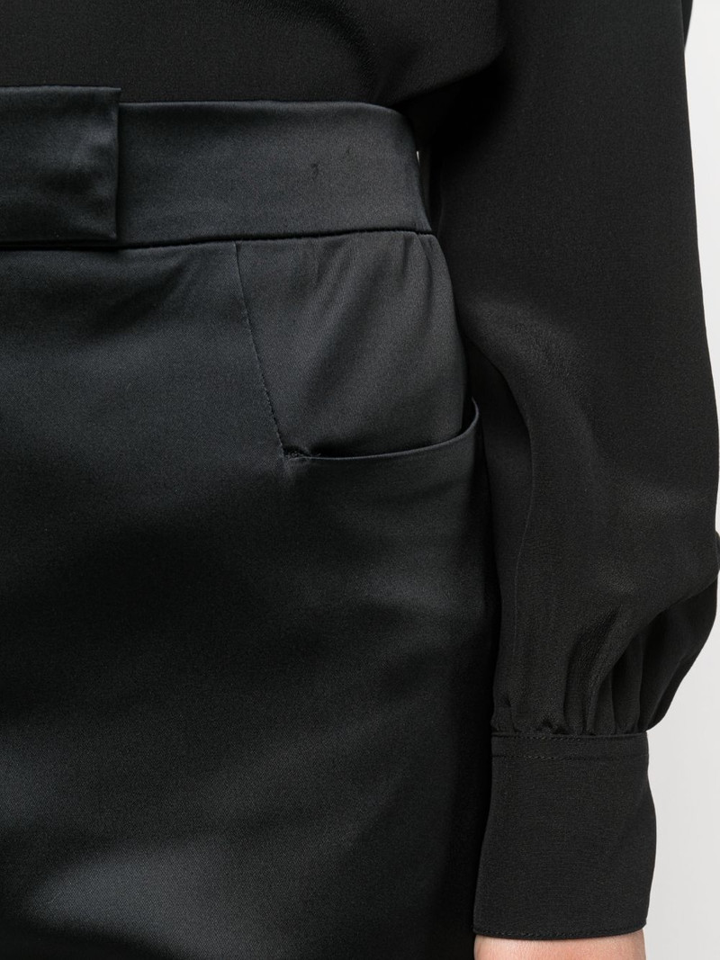 flared satin trousers 5