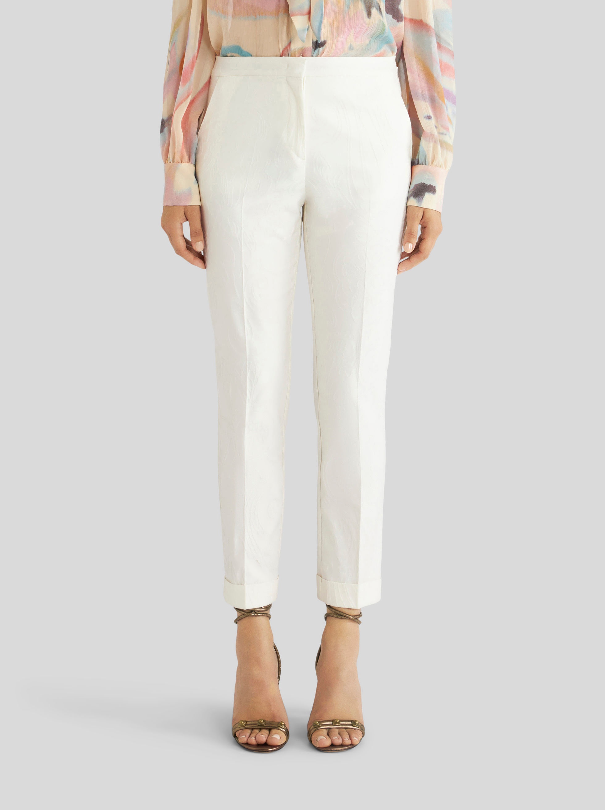 TAILORED JACQUARD TROUSERS - 2