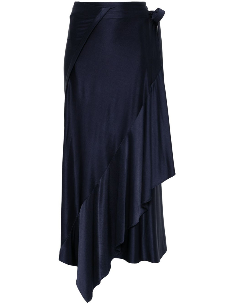 satined midi skirt 1
