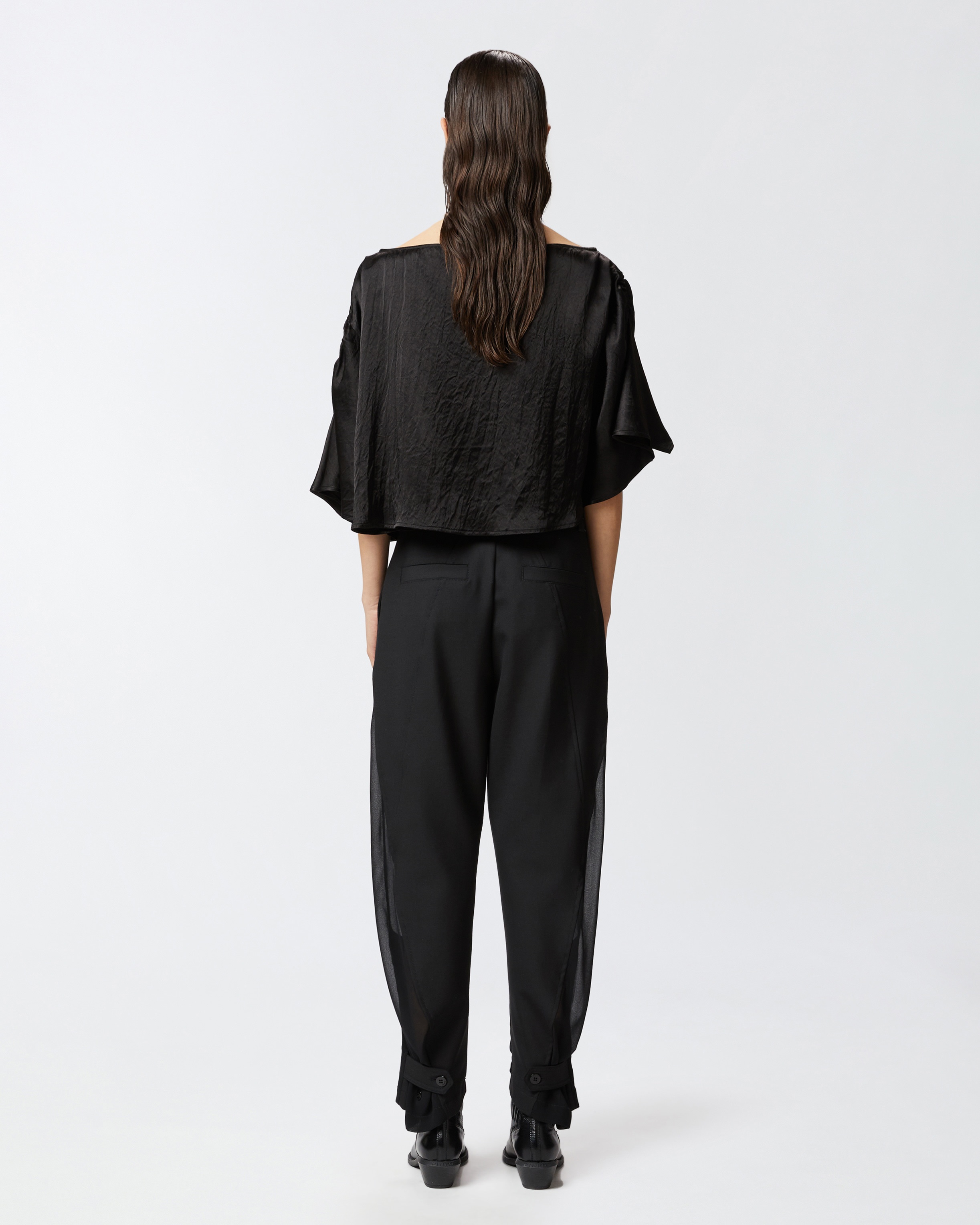 P-PANTS TROUSERS IN TECHNICAL FABRIC WITH - 4