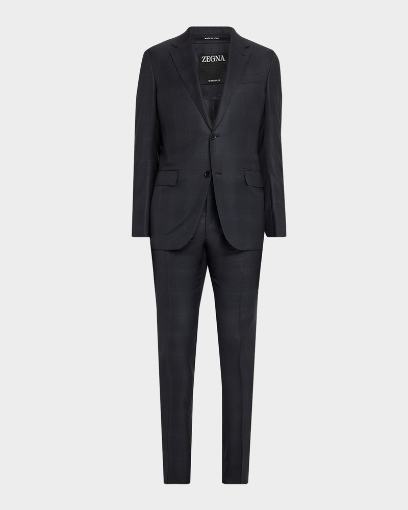 Men's 15milmil15 Wool Tonal Plaid Two-Piece Suit 1