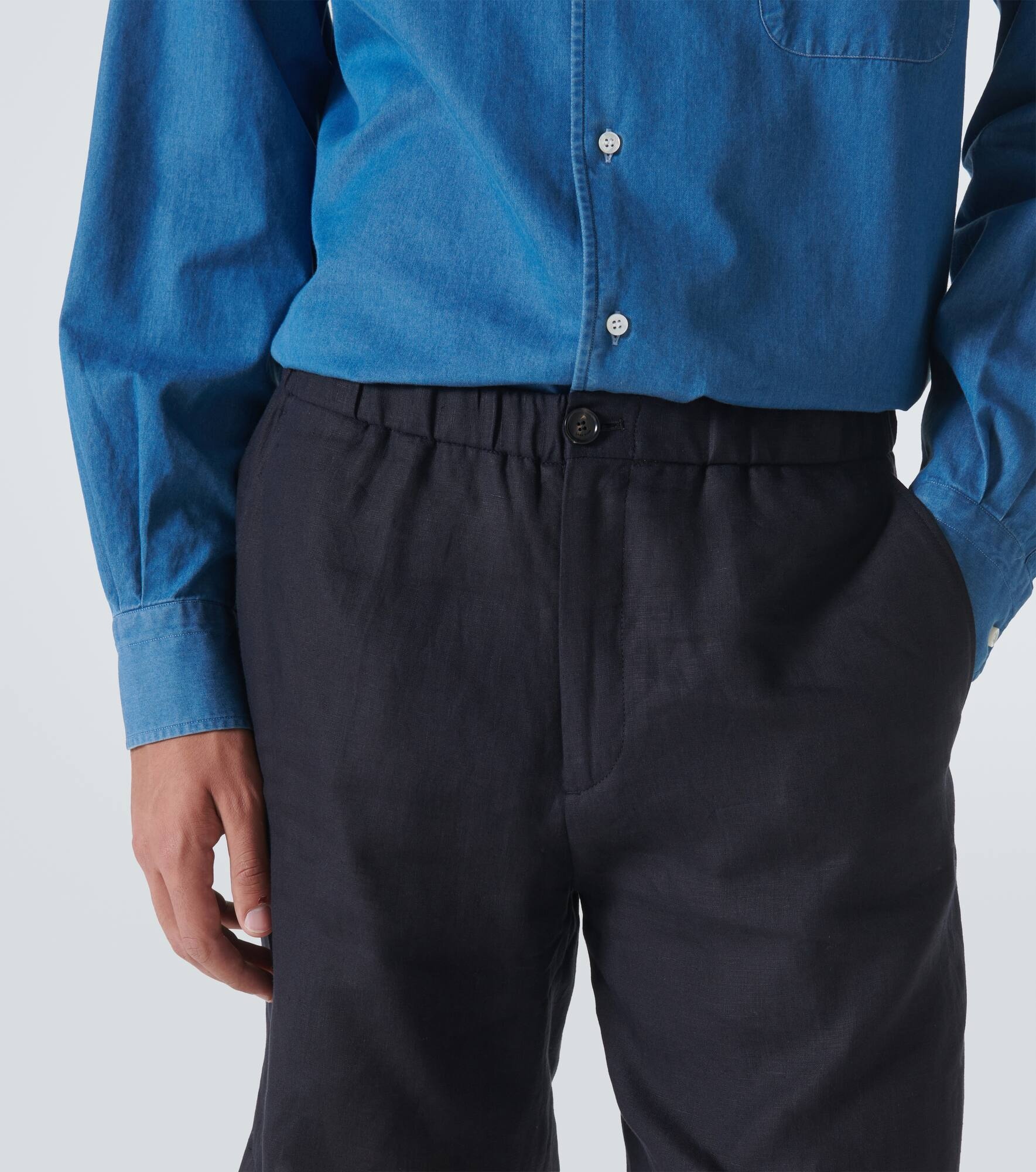 Emanuele linen Bermuda shorts - 5