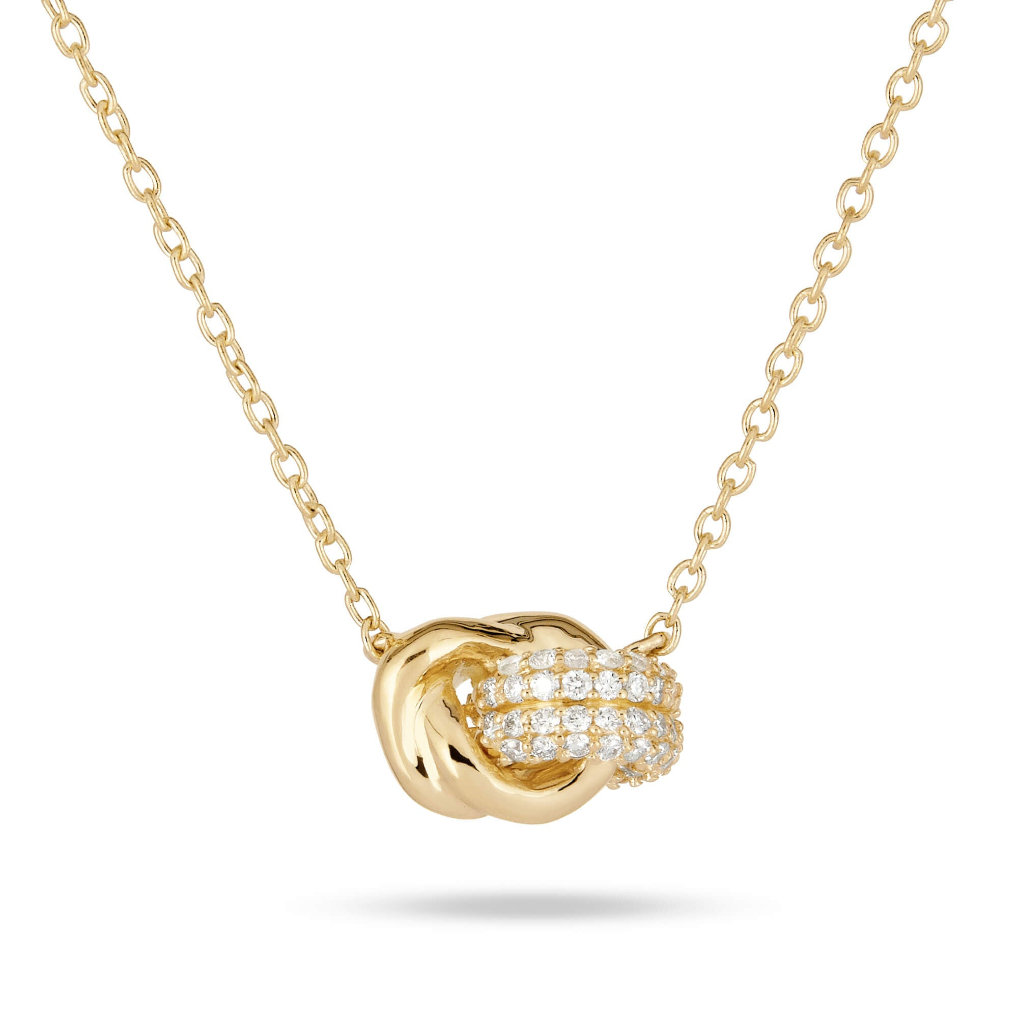Diamond Forme Knot Necklace - 3