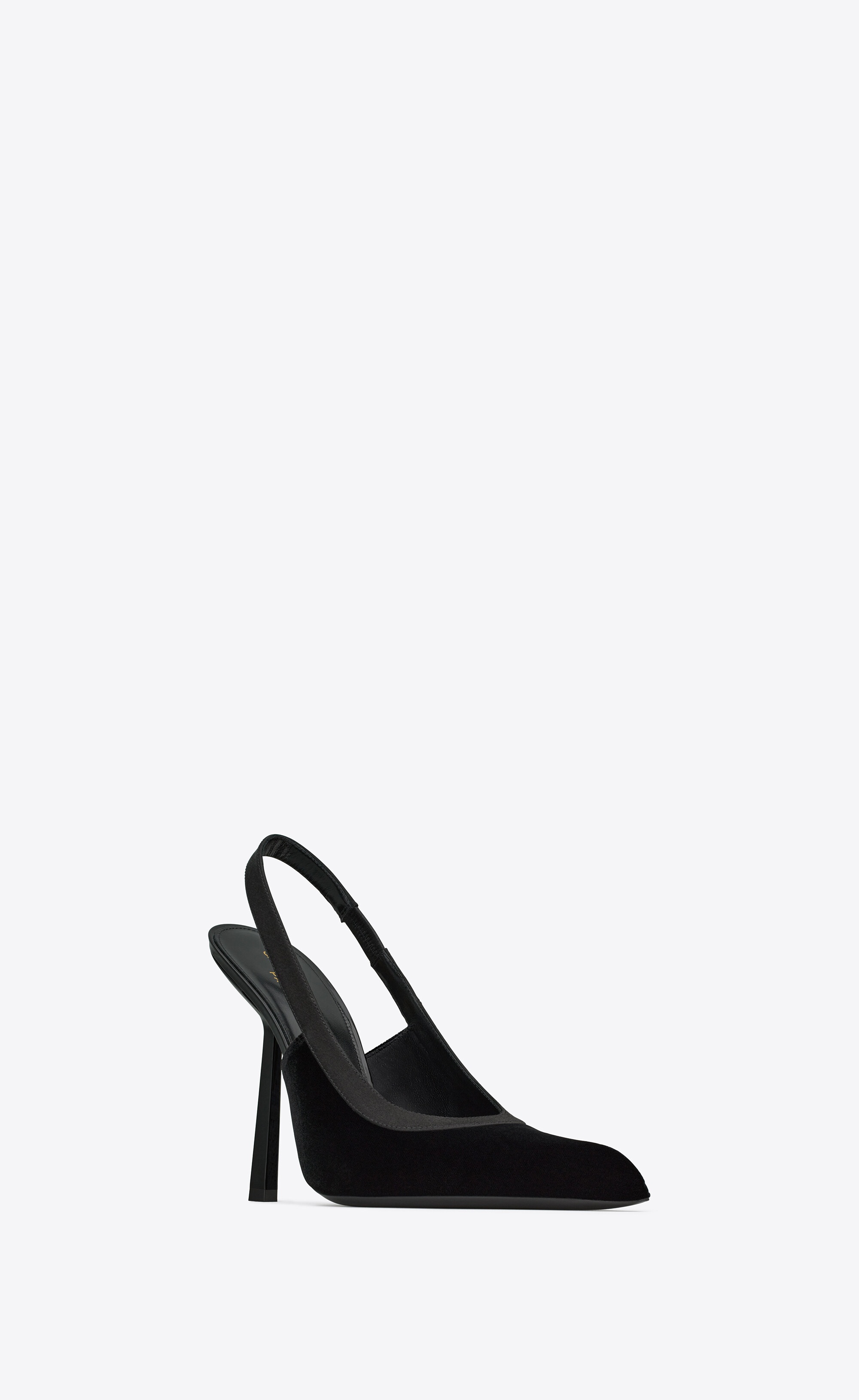 victoire slingback pumps in velvet - 3