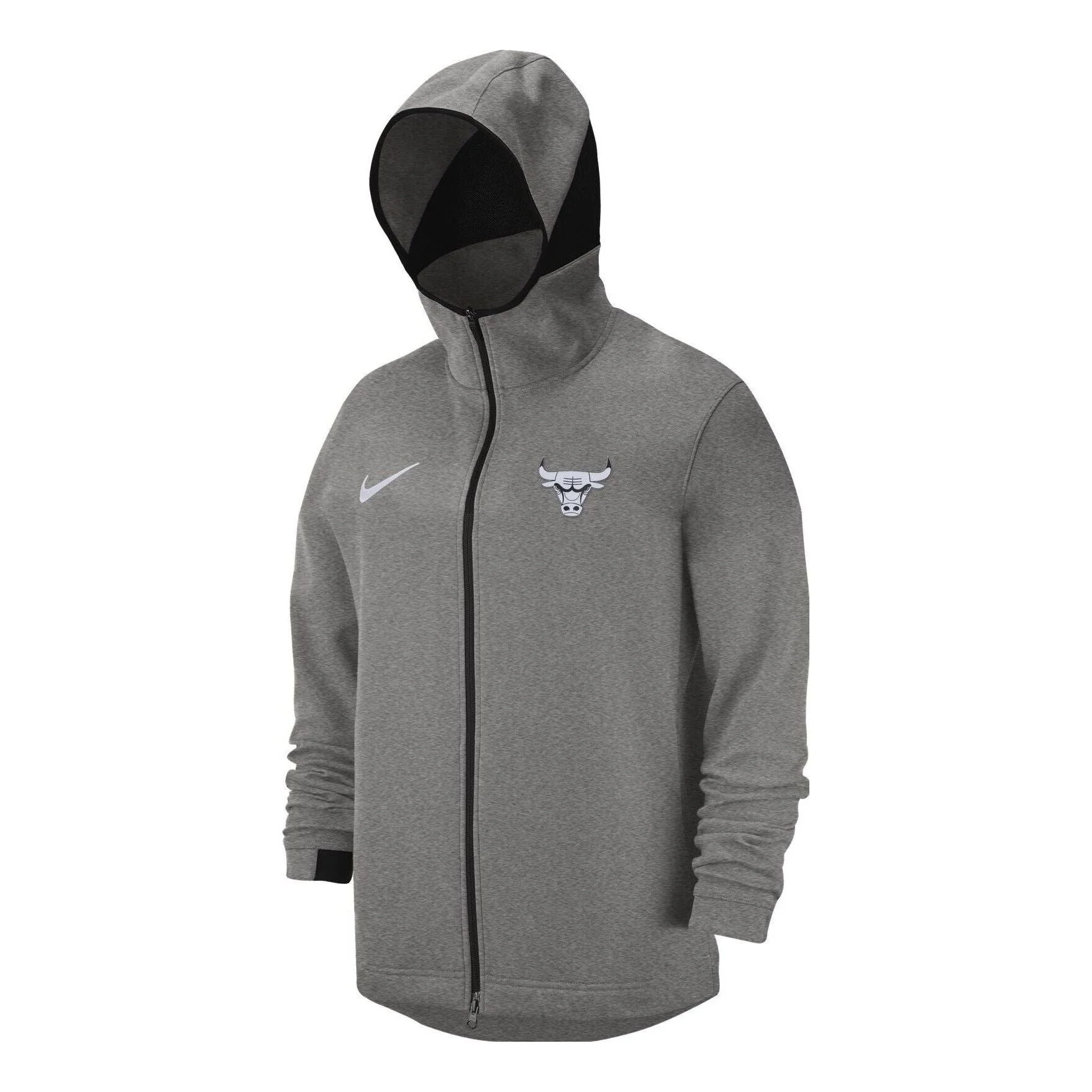 Nike NBA 시카고 불 건조 전체 지퍼 Hoodie 'Dark Heather Grey'940867-032 - 1
