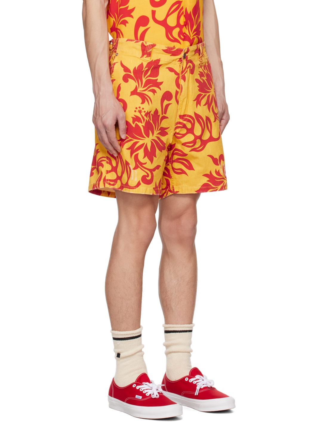 Yellow Graphic Shorts - 2