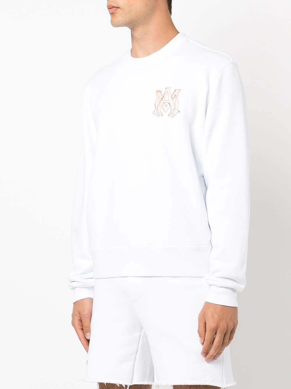 logo-lettering sweatshirt - 3