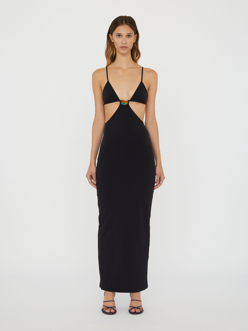 Moodstone Cutaway Lycra Dress 1