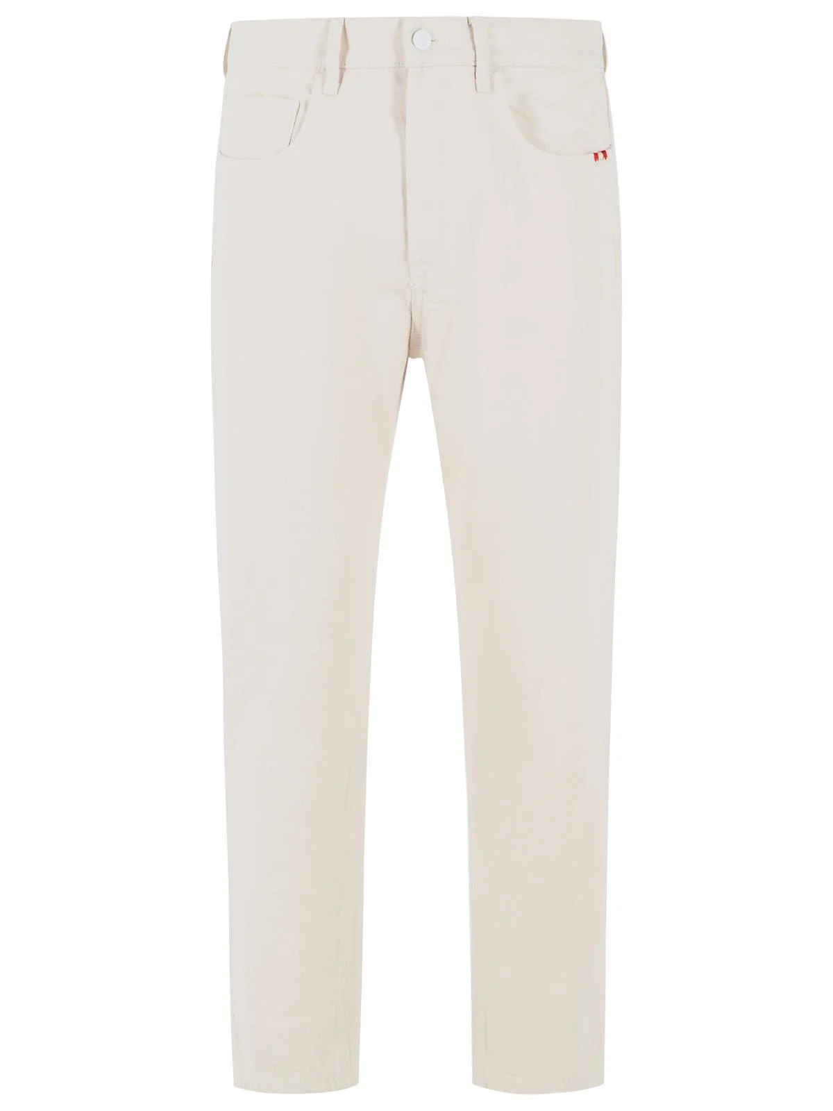 Amish 'JEREMIAH' Ecru Cotton Jeans - 1