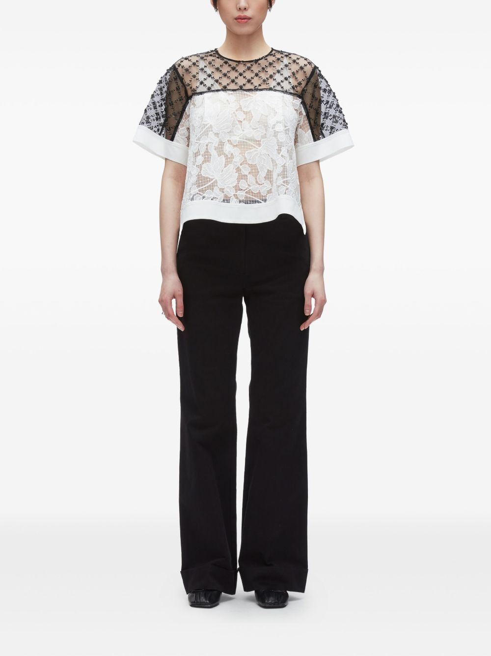 beaded lace top - 2