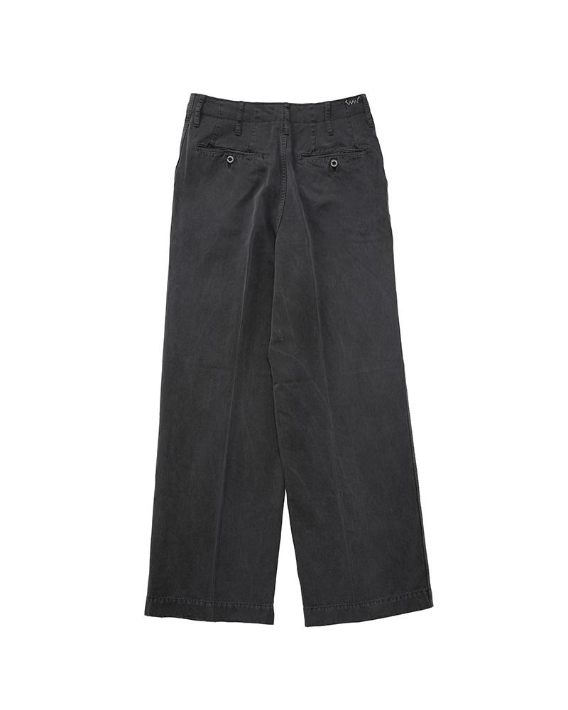 WIDE PANTS DMGD W BLACK - 2