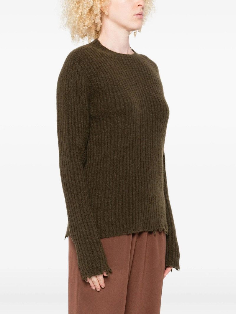 UMA WANG Uma Wang Ribbed Frayed-edge Jumper outlook