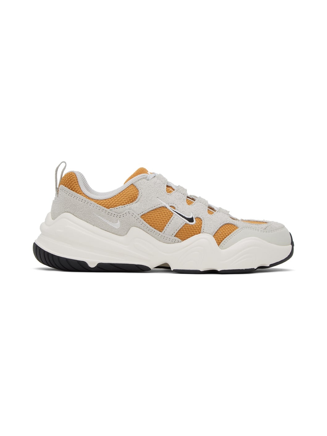 Gray & Orange Tech Hera Sneakers - 1
