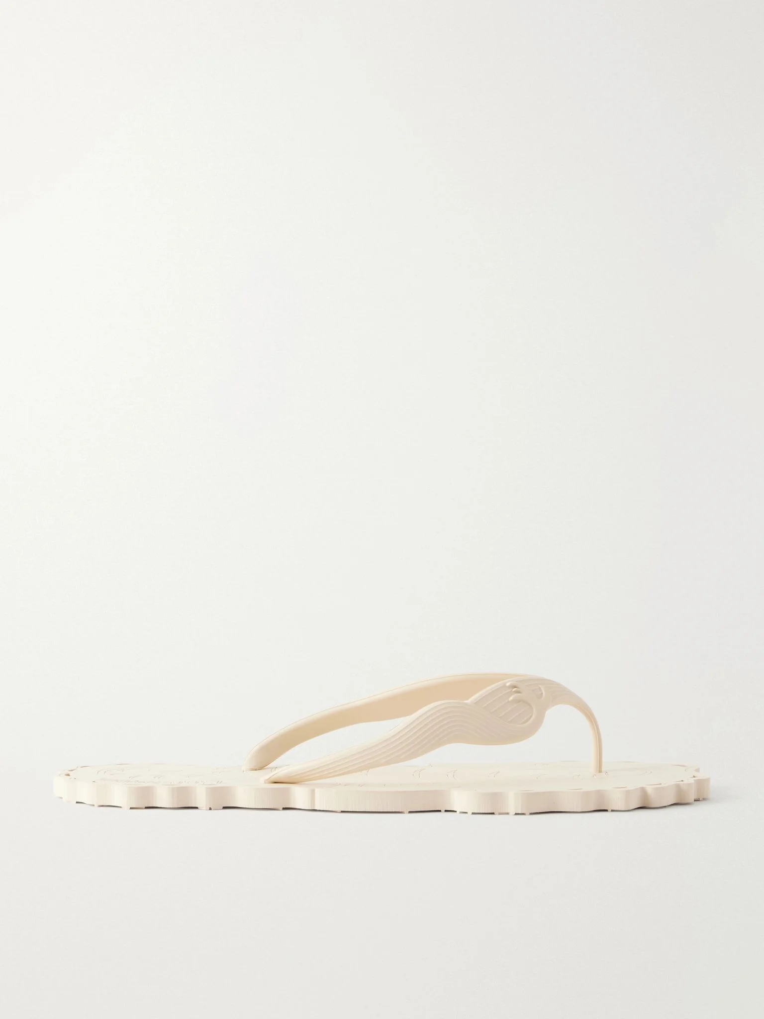 Seafoam rubber thong sandals Ivory - 1