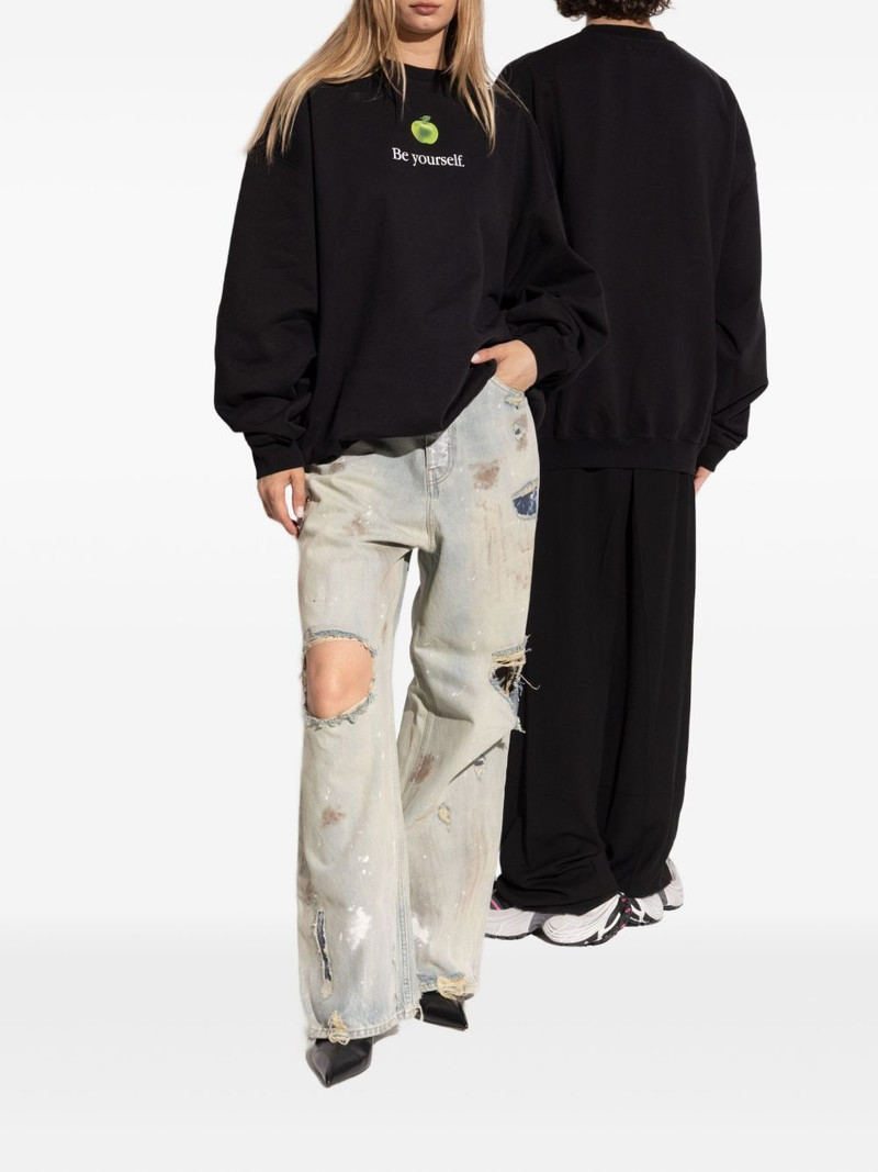 VETEMENTS apple-print sweatshirt outlook