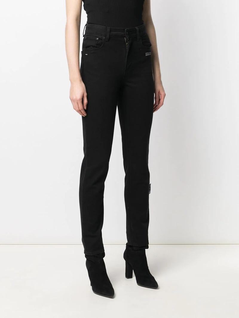 belted straight-leg jeans 3
