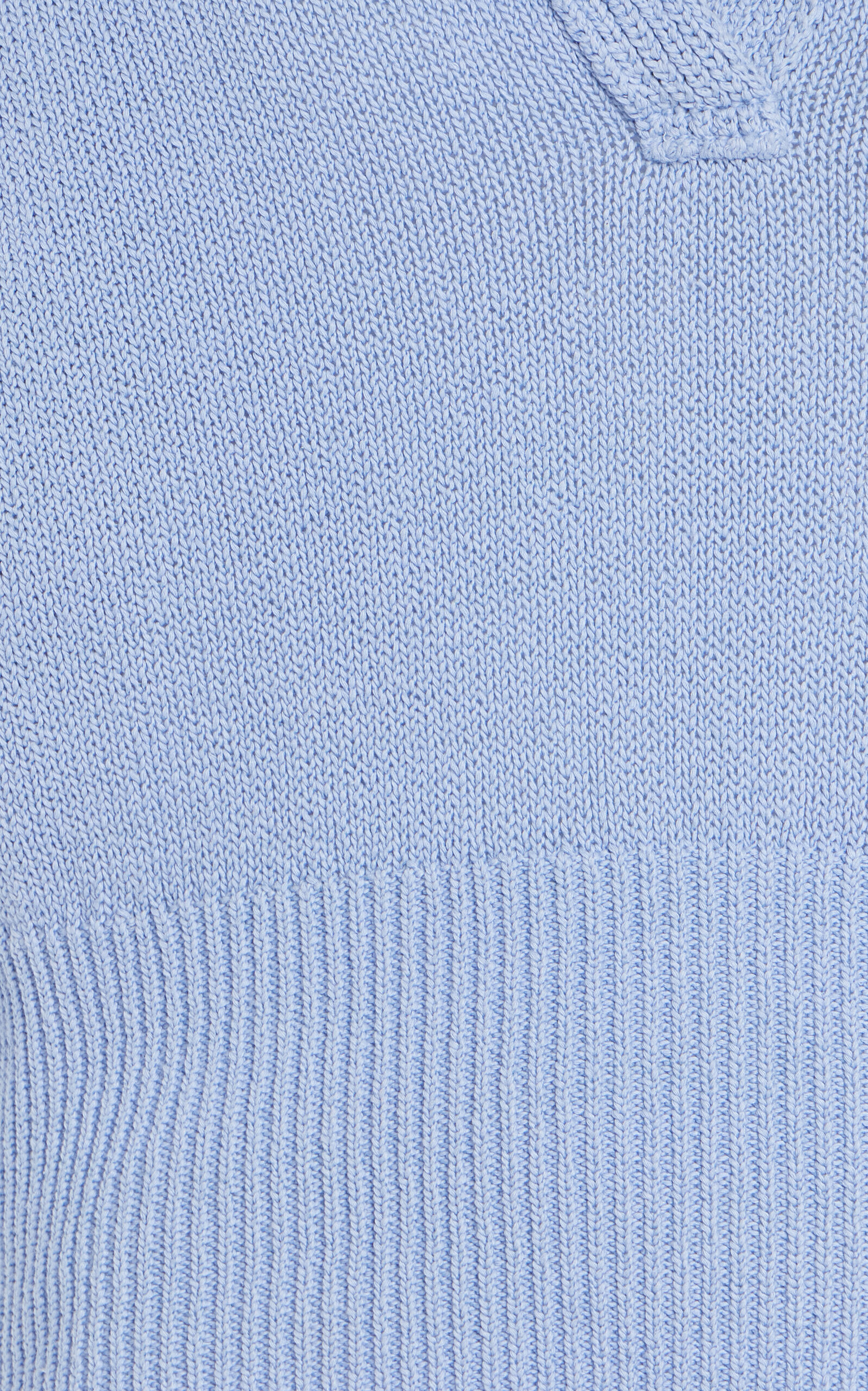 Reeve Cotton Knit Polo Shirt light blue - 6