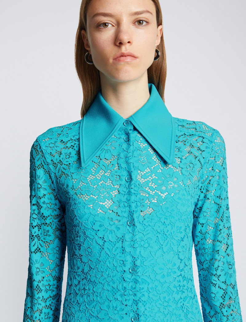Stretch Lace Shirt Dress 5