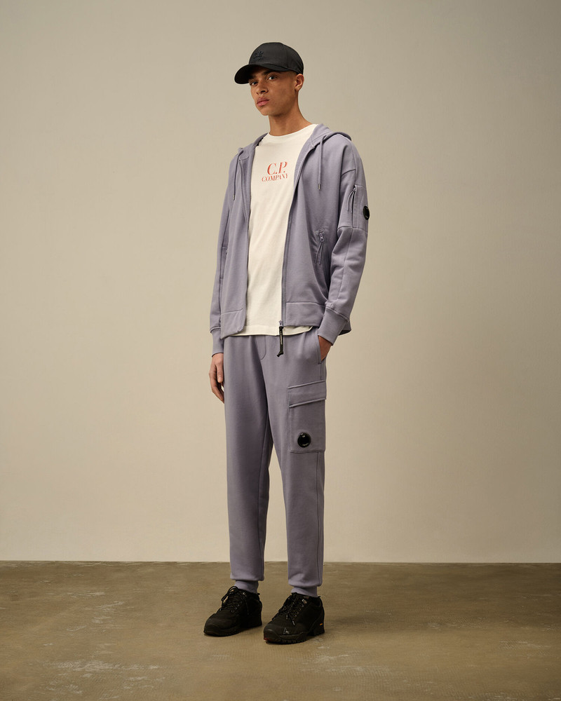 C.P. Company Diagonal Raised Fleece Lens Sweatpants outlook