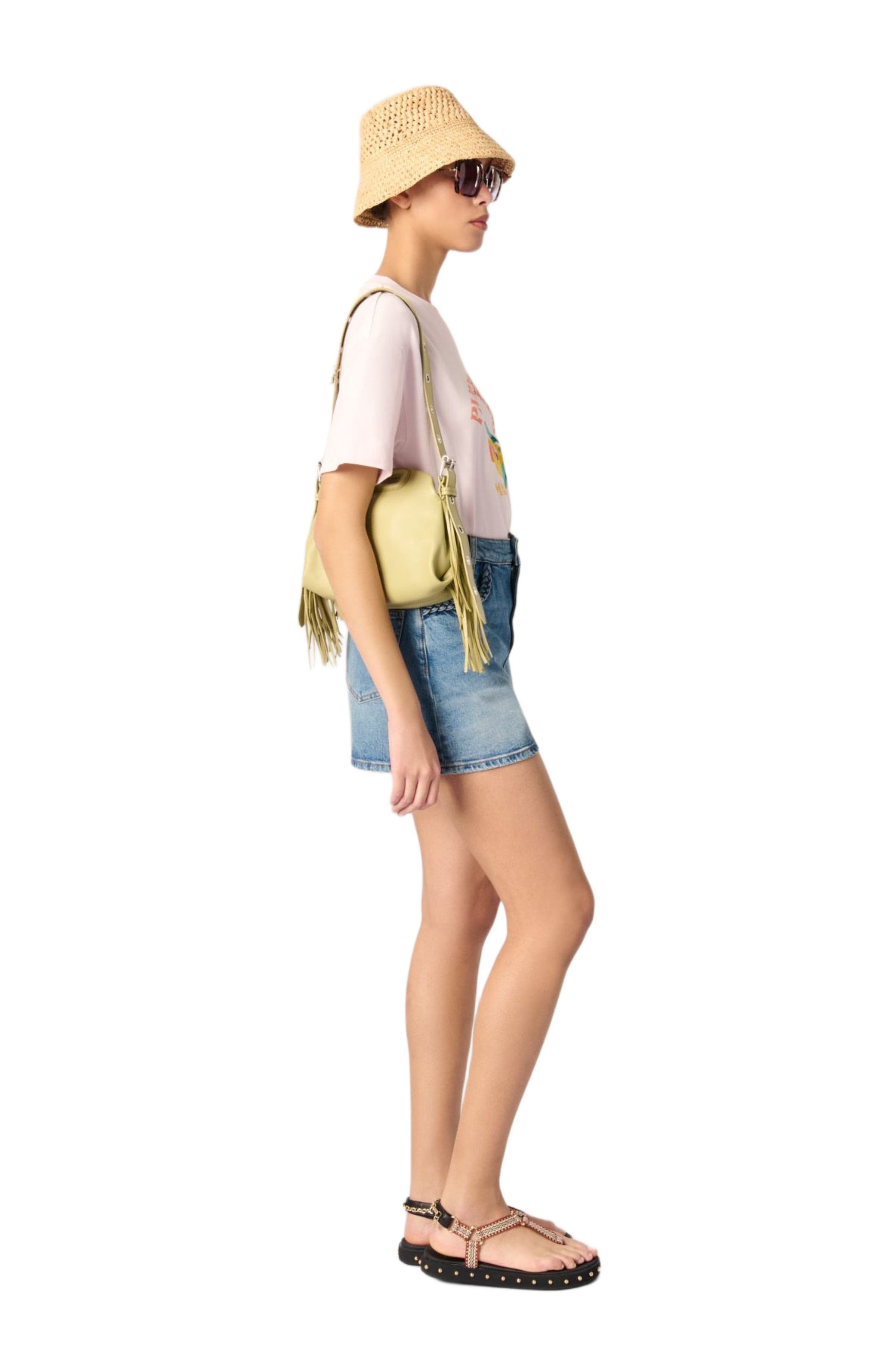 maje Printed T-shirt in Pale Pink at Nordstrom - 3