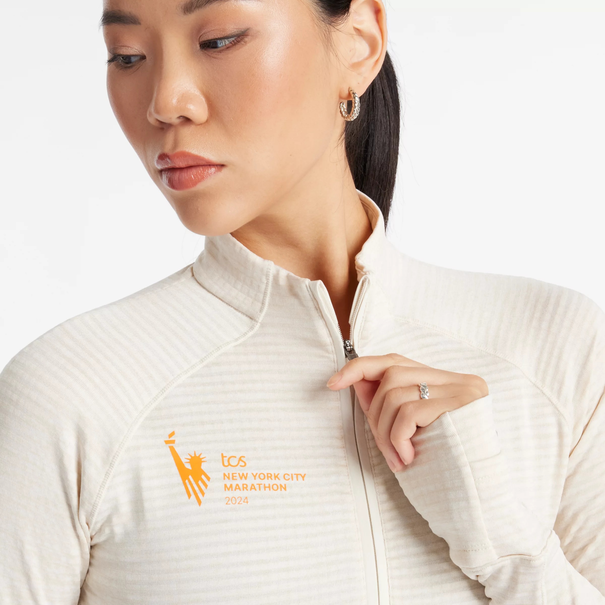 NYC Marathon Athletics Heat Grid Half Zip - 5