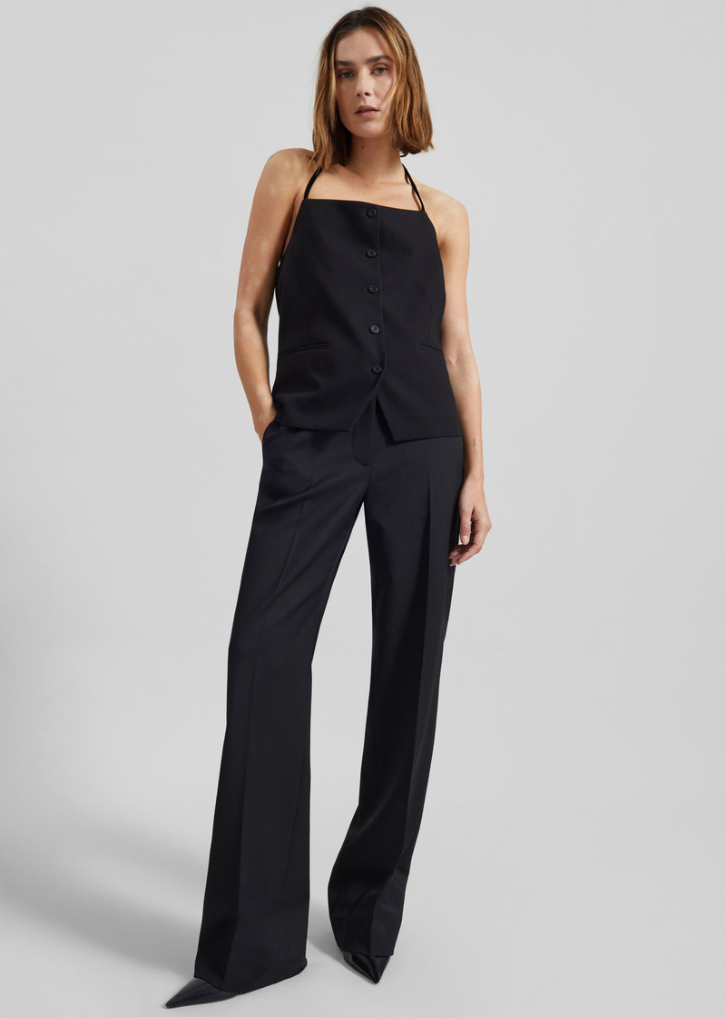 Melwin Halter Vest - Black 7