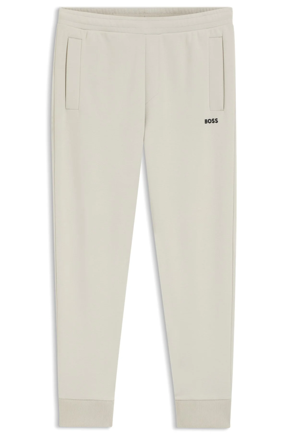 COTTON-BLEND SWEATPANTS WITH EMBROIDERED LOGO - 1