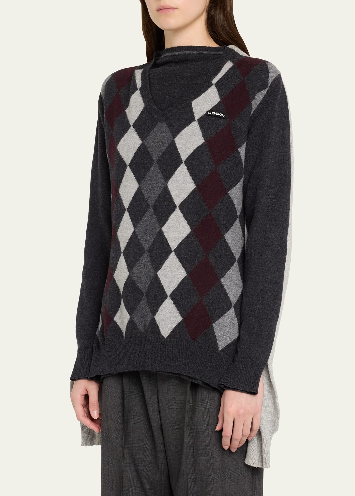 Knitted Double Sweater - 4