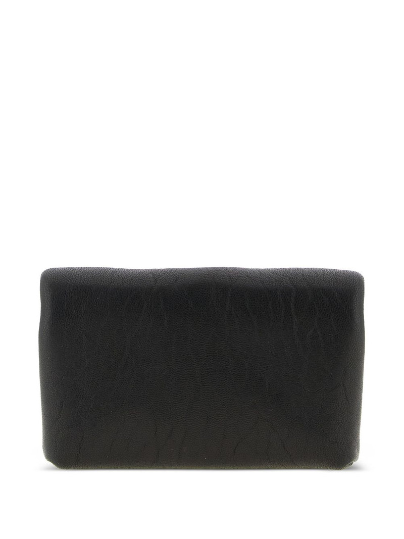 SAINT LAURENT small Cassandre envelope snap-button clutch bag outlook