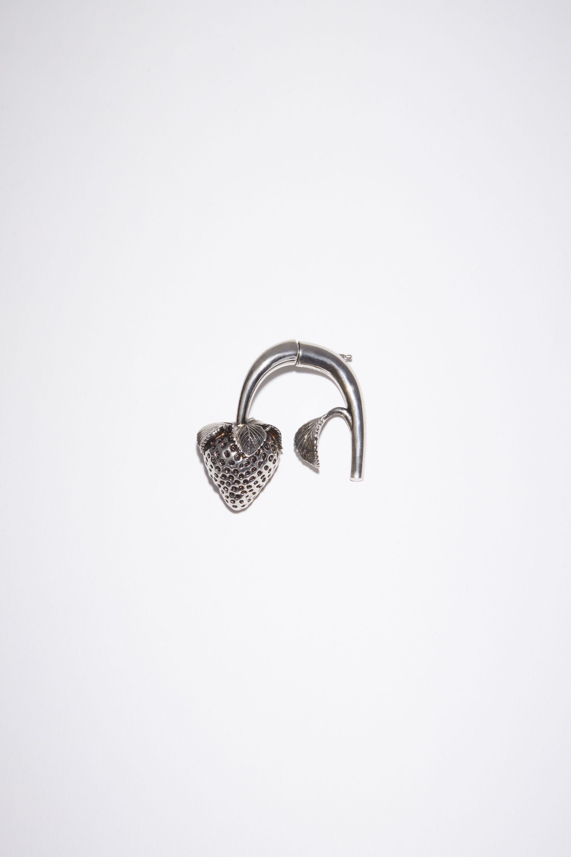 Strawberry earring - Antique Silver - 1