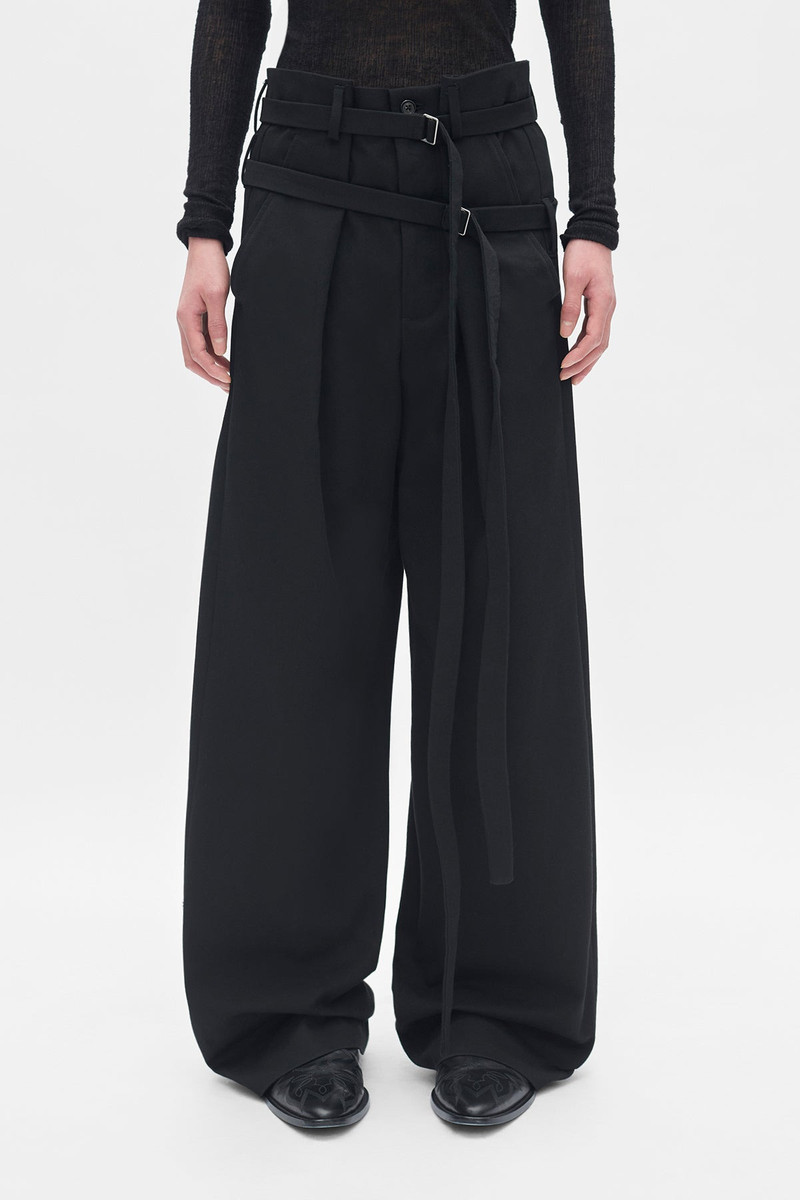 Woubrecht High Comfort Double Belted Trouser 1