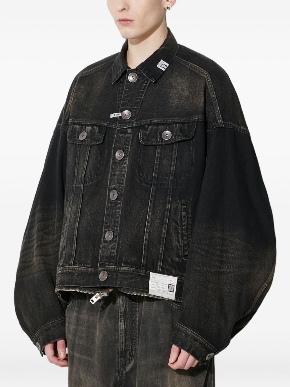 Combination denim jacket - 4