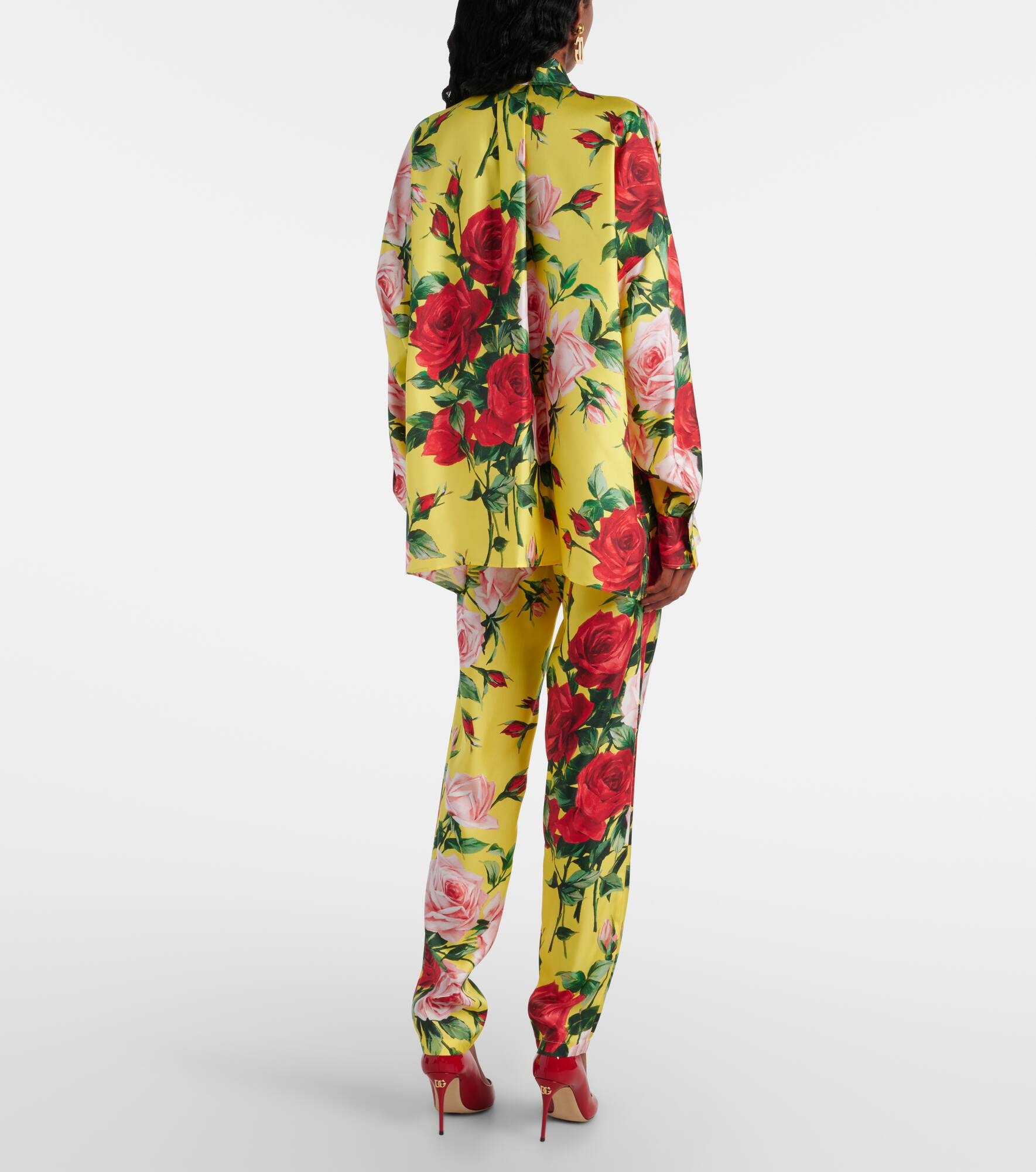 Floral silk shirt - 3