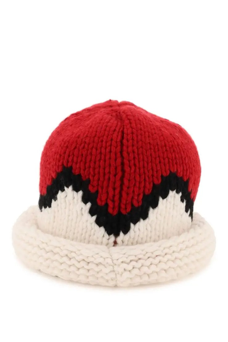 KENZO JACQUARD KNIT BEANIE HAT - 4