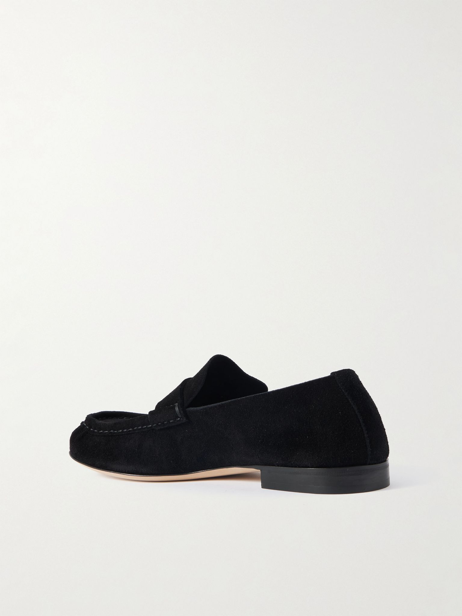 Suede Loafers Black - 4