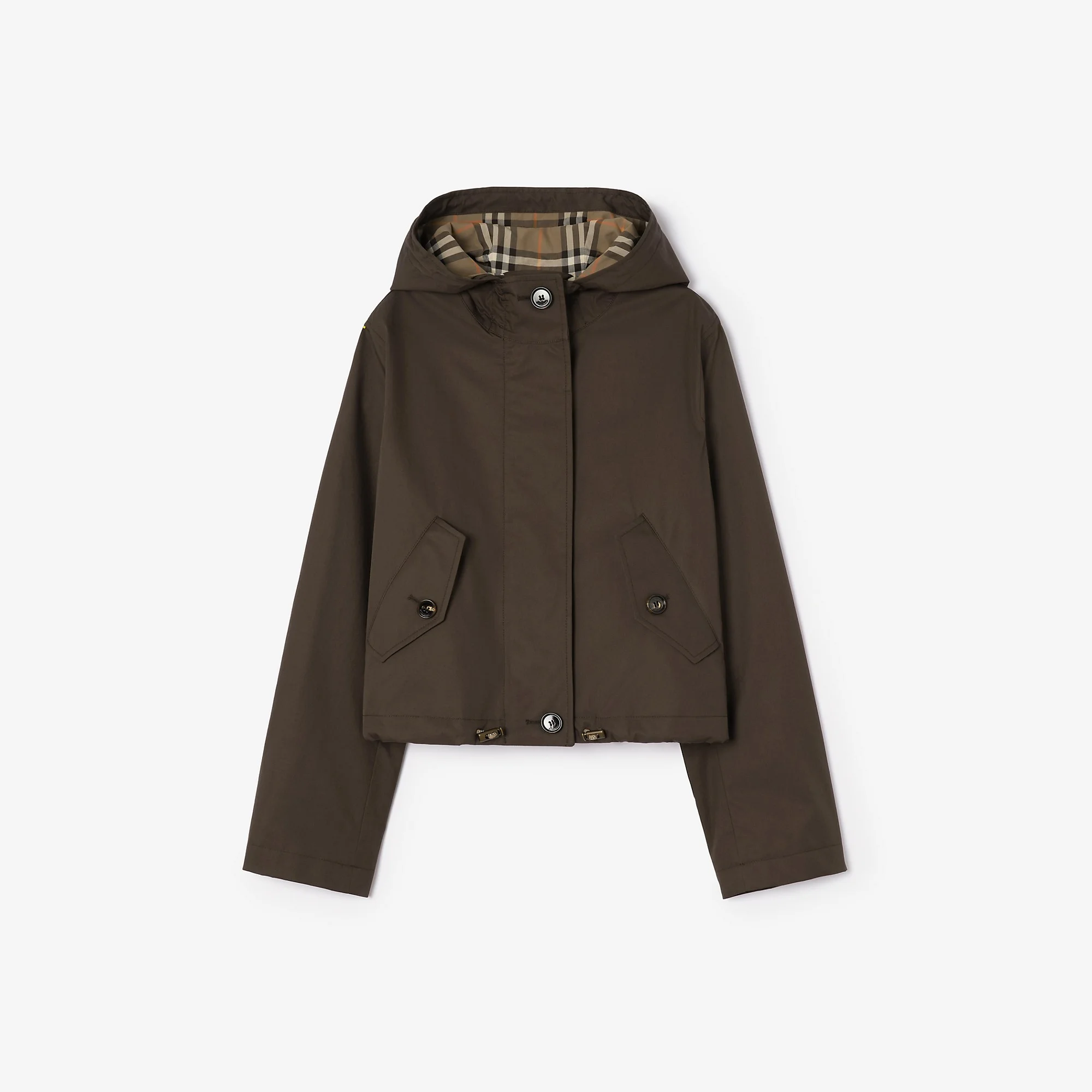 Cropped Tropical Gabardine Parka - 1