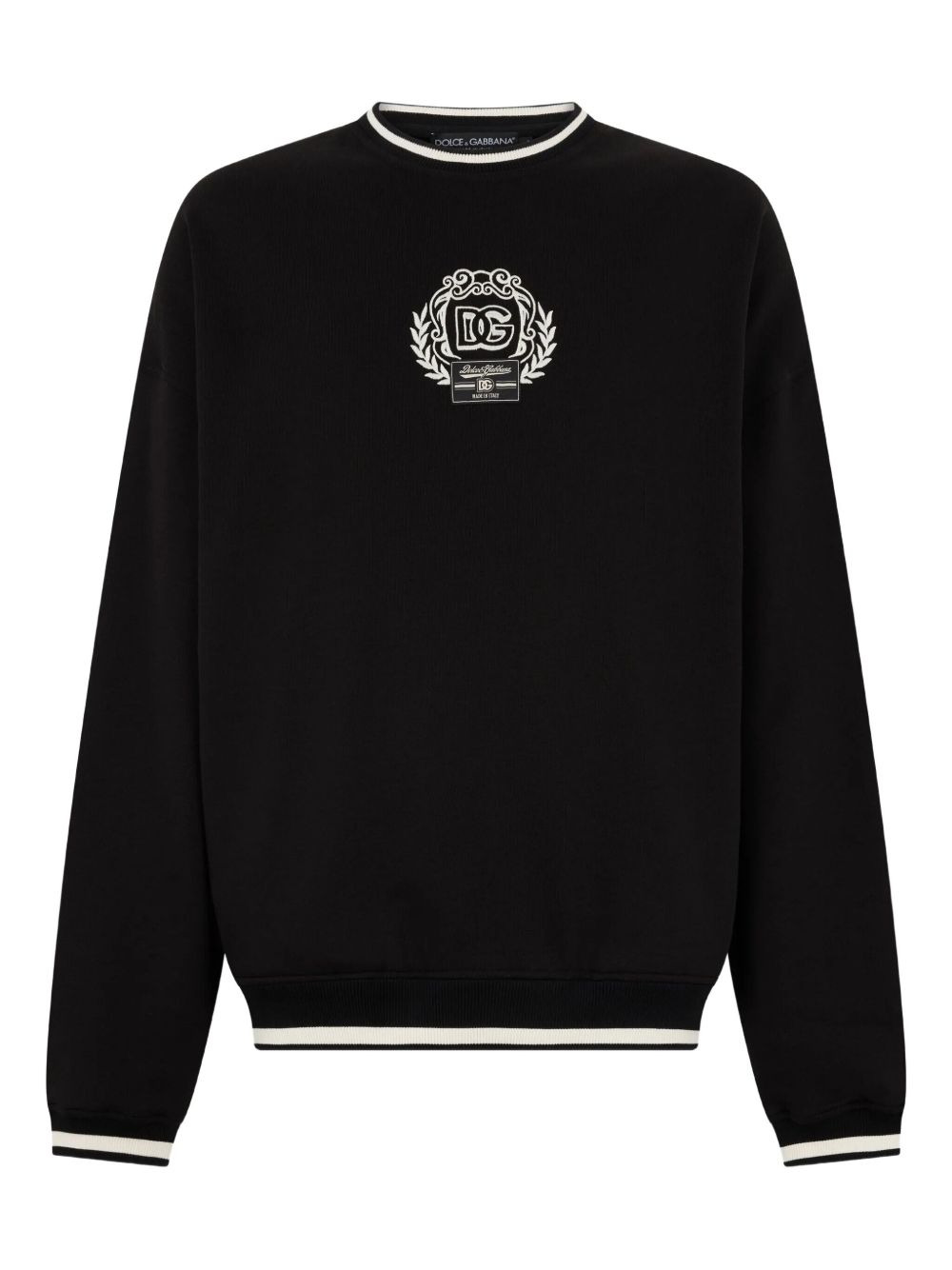 logo-embroidered sweatshirt - 1