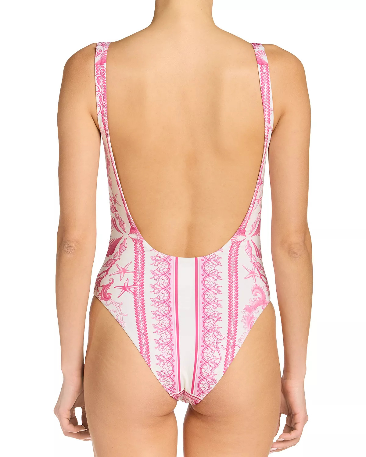 Barocco Logo Tank One Piece Swimsuit - 4