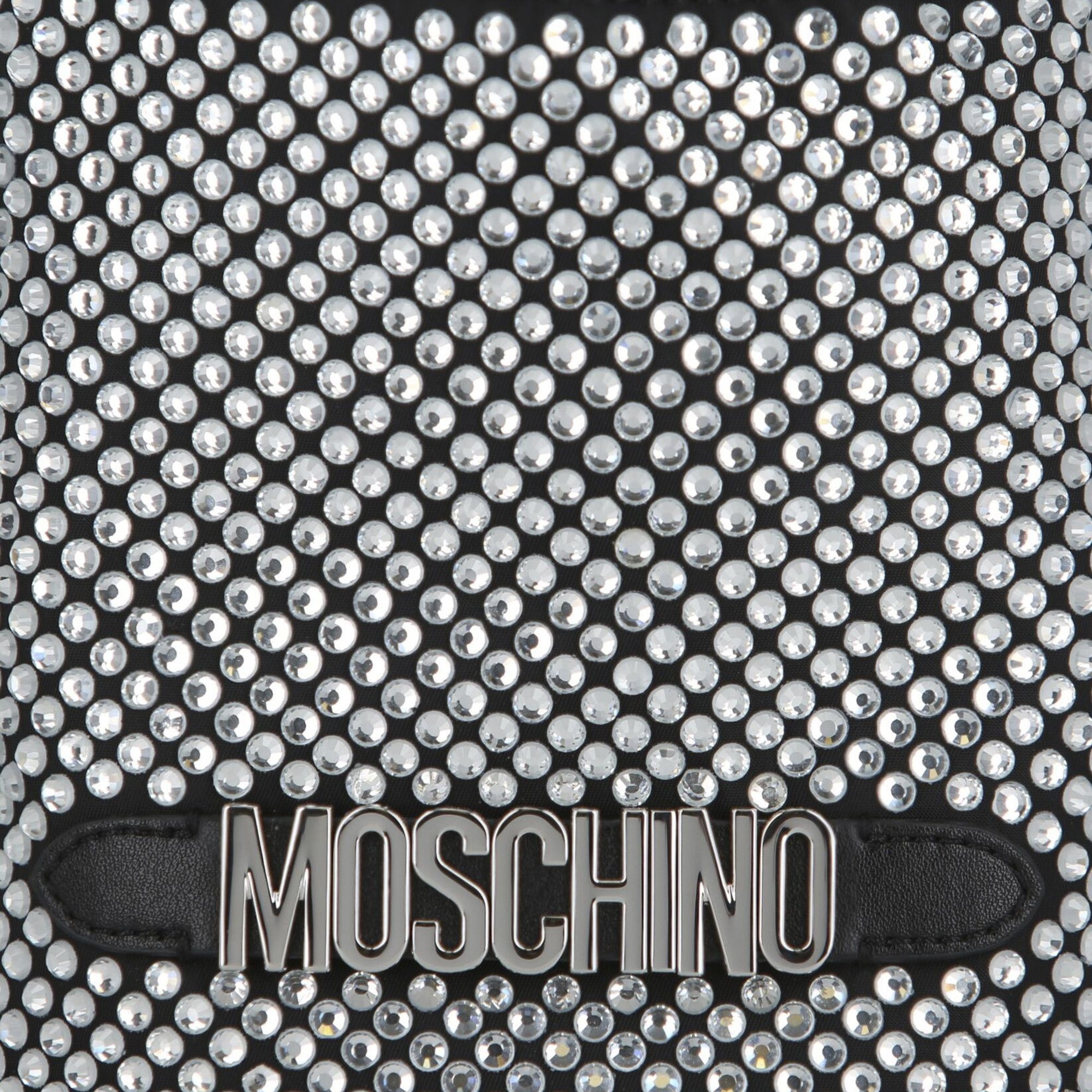 Moschino Crystal Embellished Bucket Bag 'Fantasy Print/Black' - 3