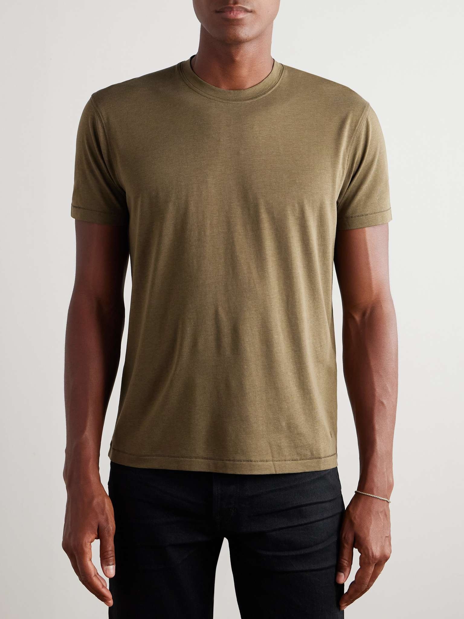 Lyocell and Cotton-Blend Jersey T-Shirt - 3