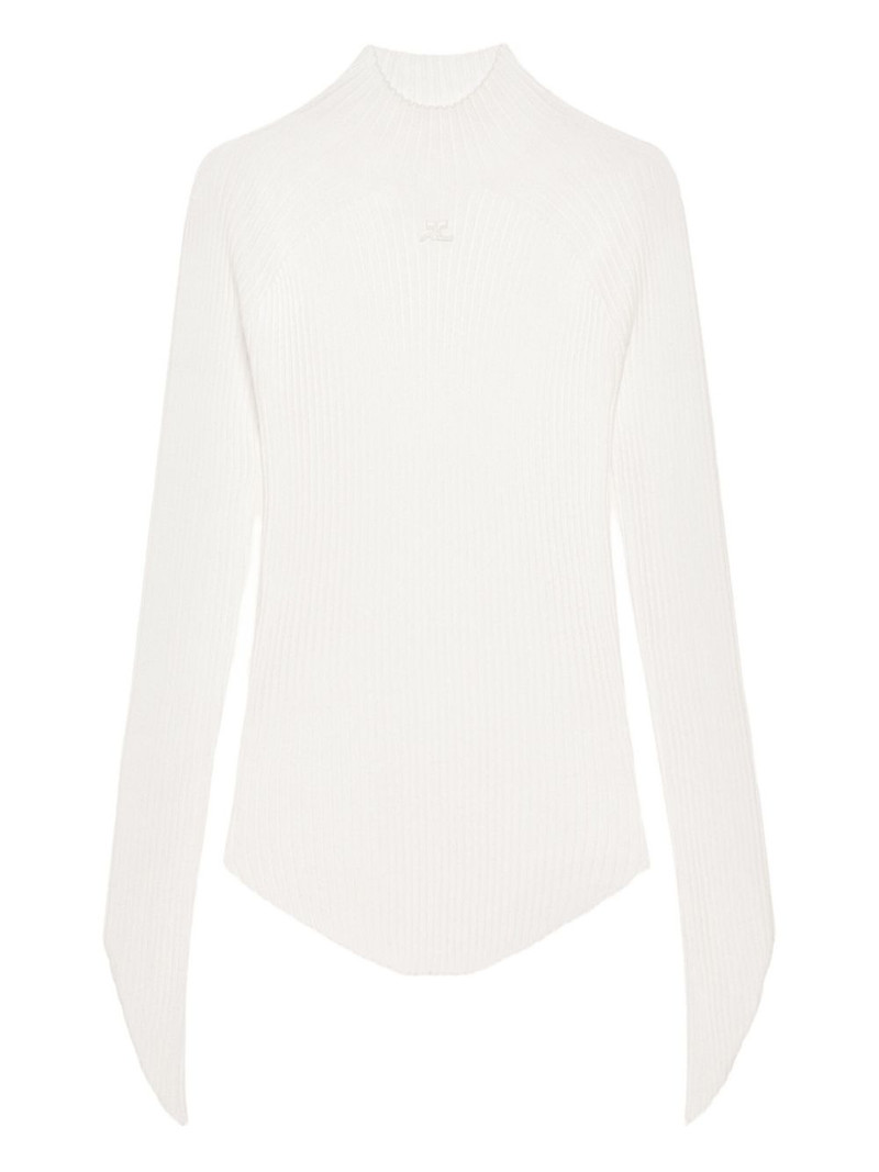 ribbed turtleneck top 1
