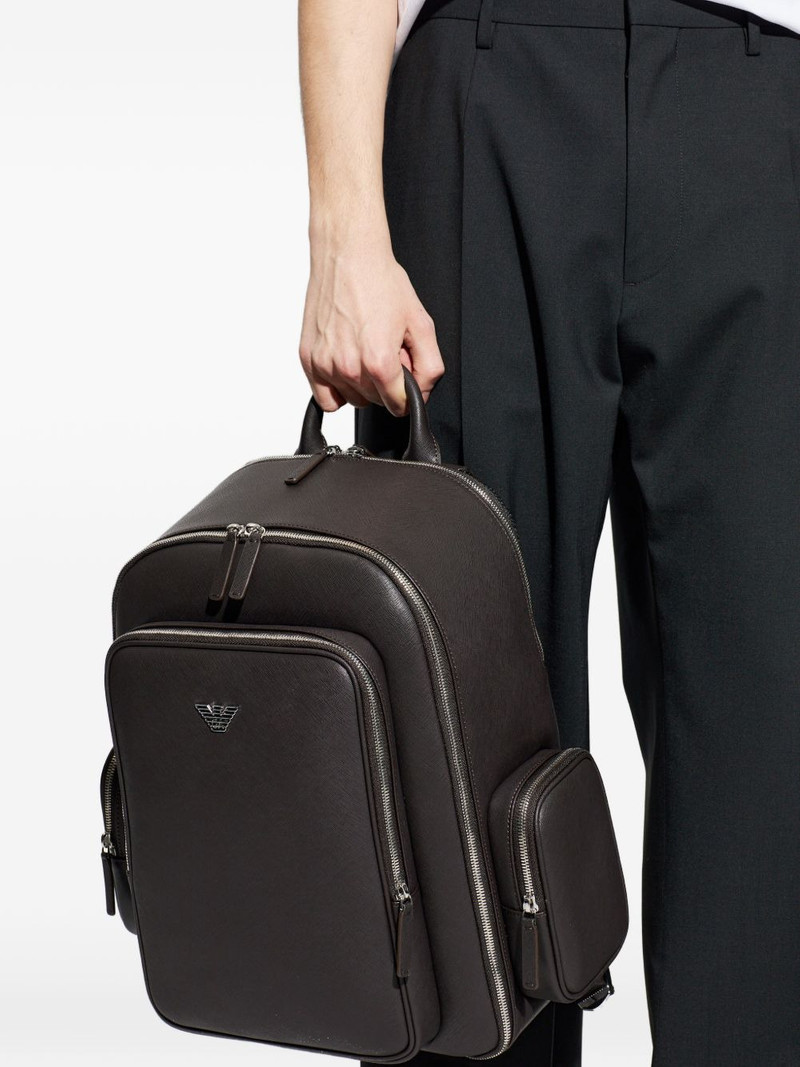 EMPORIO ARMANI ASV triangle-logo backpack outlook