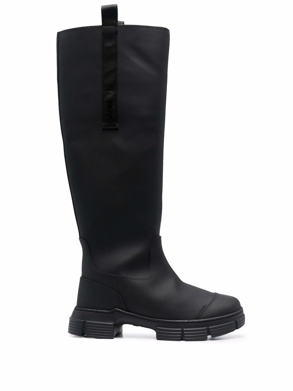 fur-lined knee boots - 1