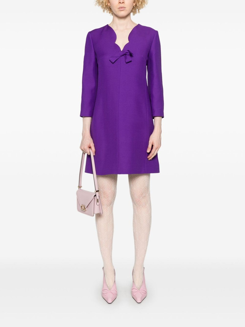 Valentino bow-detail mini dress outlook