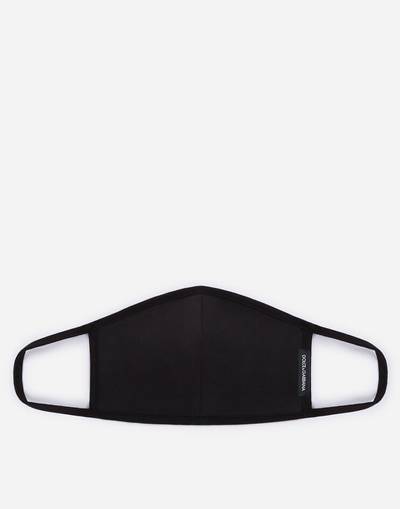 Dolce & Gabbana Neoprene face mask with logo and heart print outlook