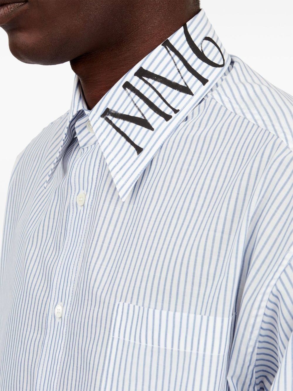 logo-print shirt - 7