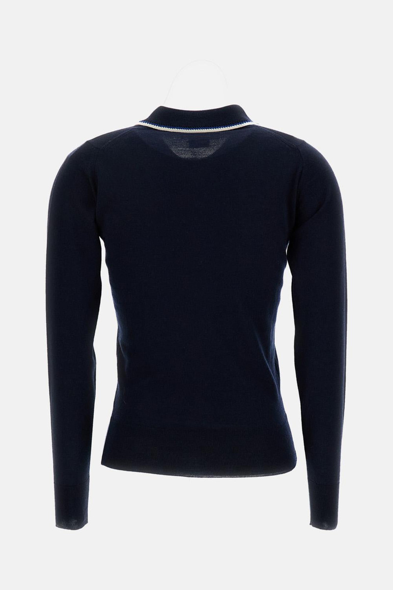 WALES BONNER Long-sleeve polo John Smedley for Wales Bonner outlook