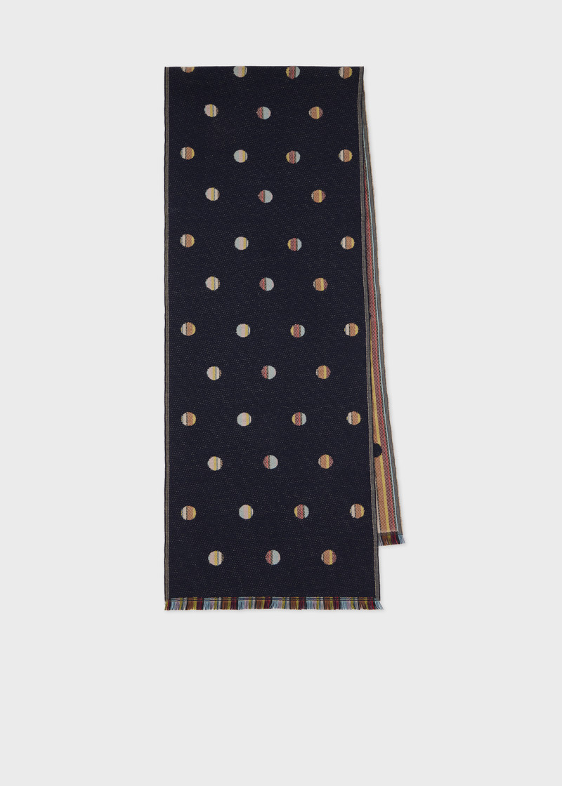'Signature Stripe' Polka Dot Scarf 1