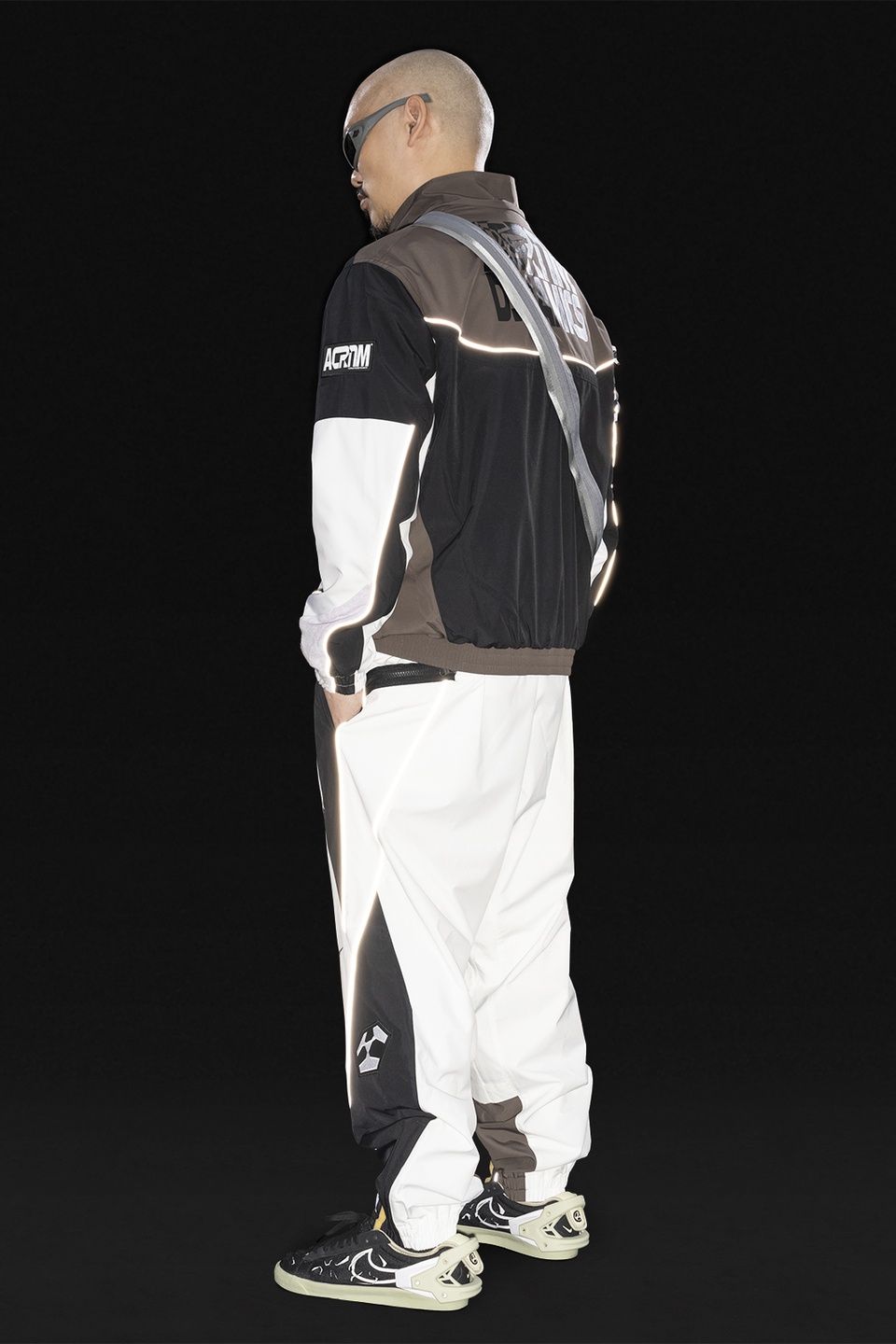 GGG-P2-100 Nike® Acronym® Track Pant Woven White/Multi - 17